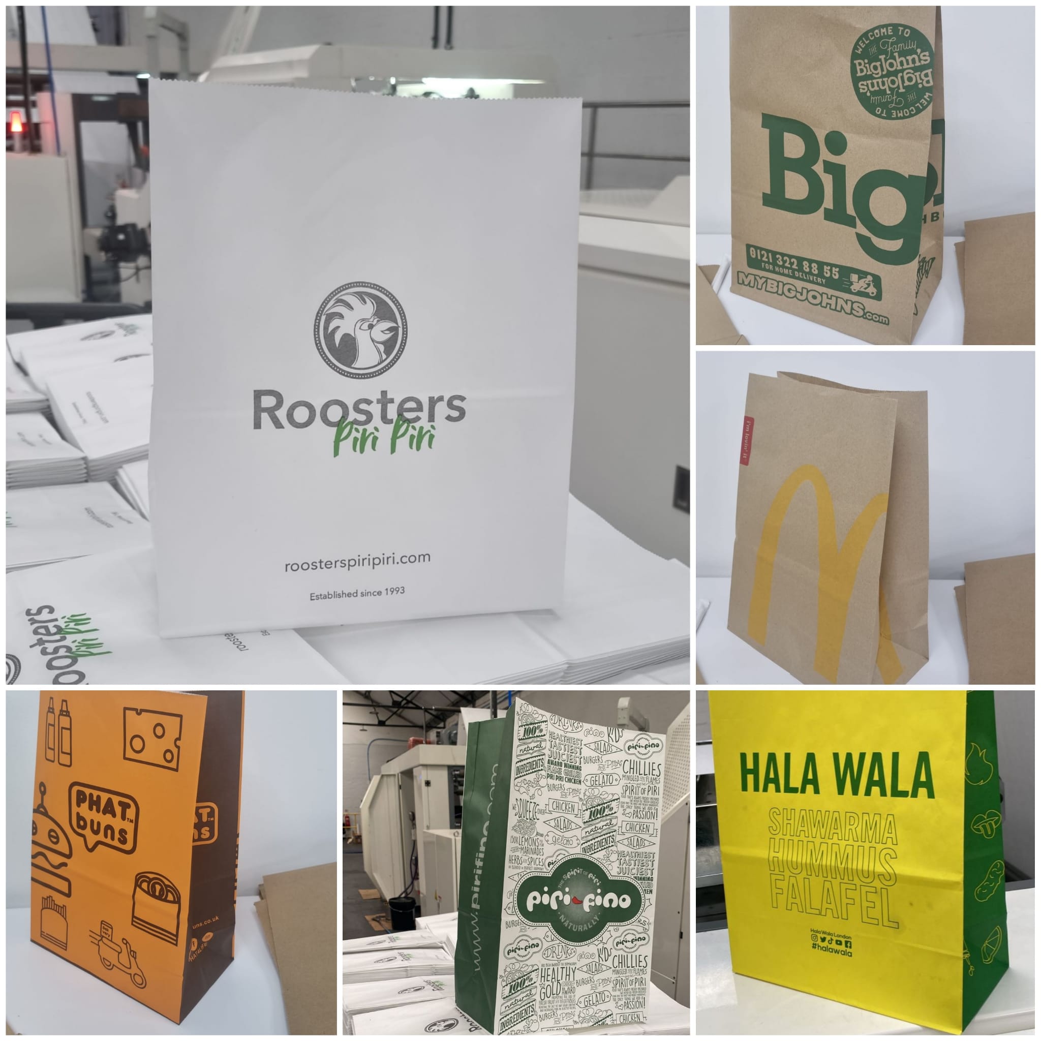 Sustainable packaging with FSC material paper bags